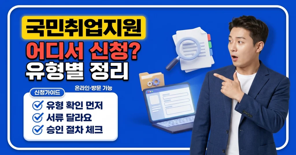 국민취업지원제도 신청, 어디서 어떻게 접수하나요?
