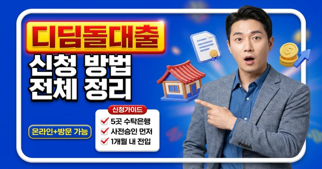 디딤돌대출, 어디서 어떻게 신청하나요? 온라인·방문 접수 전체 과정
