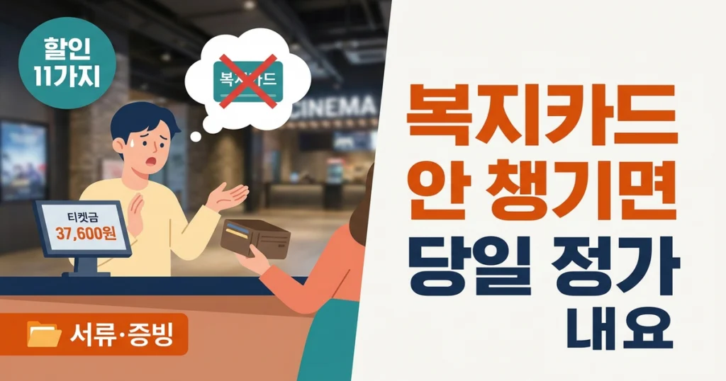 관람료 할인받으려면 어떤 증빙을 챙겨야 하나요?