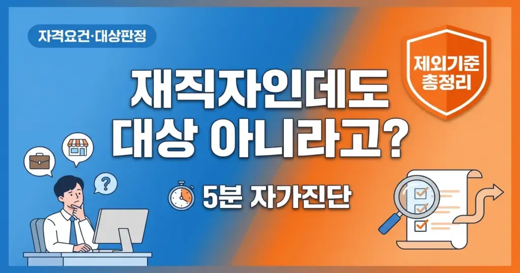 국민내일배움카드 대상, 나도 받을 수 있을까? 자격요건 완전정리